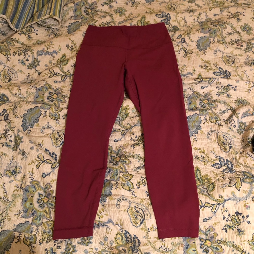 Pink full length leggings